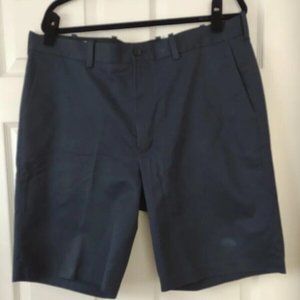 John W. Nordstrom Wrinkle Free Shorts Men's 38W Navy Blue Belt Loop w/ Pockets